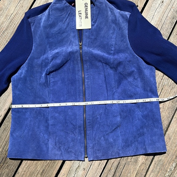 NWT Jessica London suede sweater jacket 18-20 - Picture 6 of 7